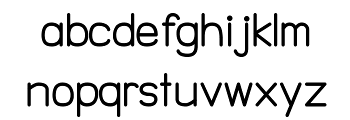 NTS Akkhara Bold Font LOWERCASE