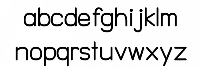 NTS Akkhara Bold フォント 小文字