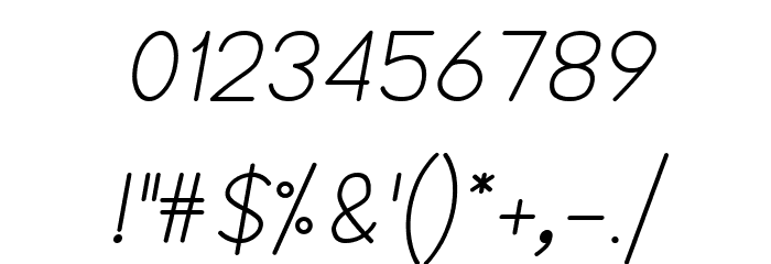 NTS Akkhara Italic Font OTHER CHARS