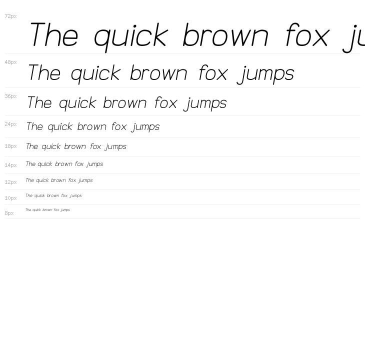 NTS Akkhara Italic Waterfall