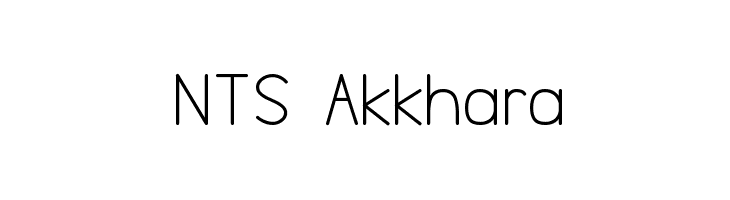 NTS Akkhara  नि: शुल्क फ़ॉन्ट्स डाउनलोड