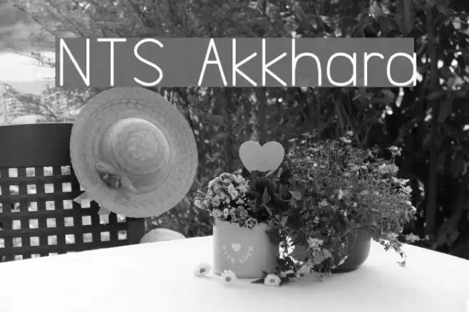 NTS Akkhara Font examples