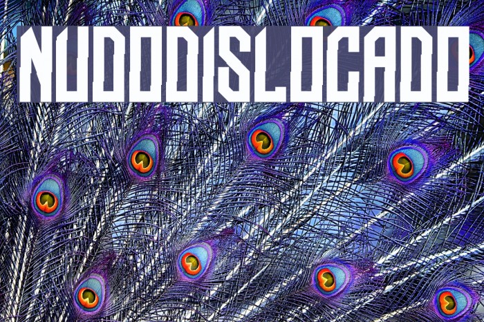 NUDO-Dislocado Font examples