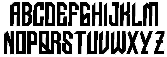 NUDO-Dislocado Font LOWERCASE