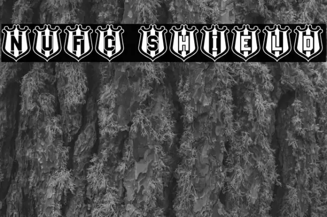 NUFC Shield Font examples