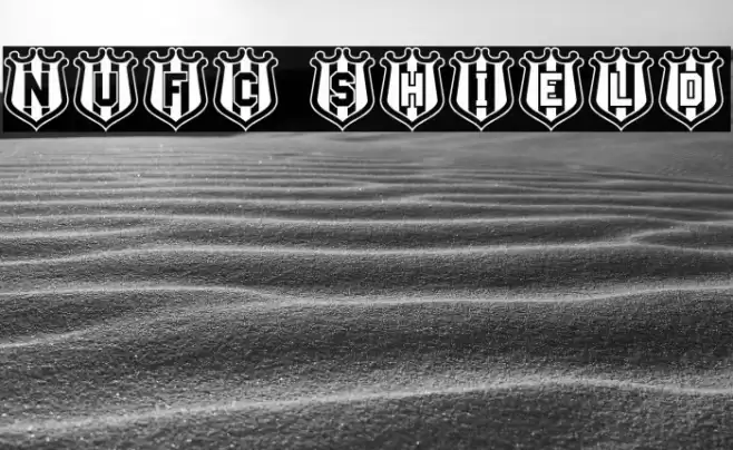 NUFC Shield Font examples