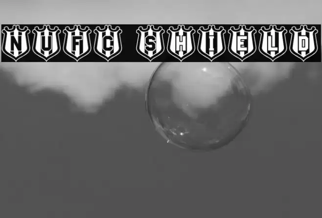 NUFC Shield Font examples