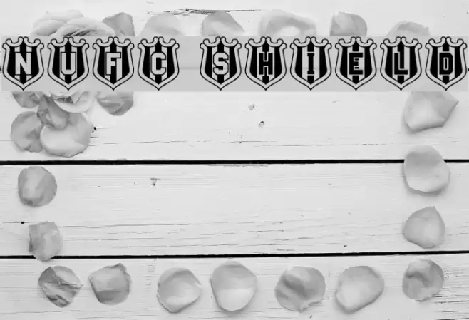 NUFC Shield Font examples