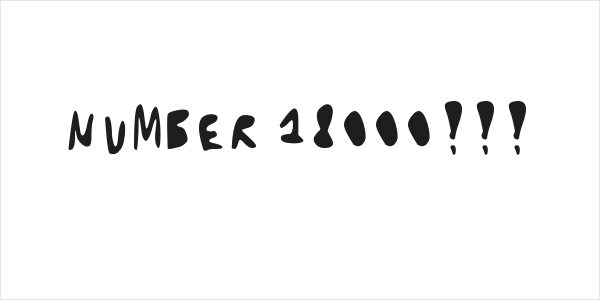 NUMBER 18000!!! Logo