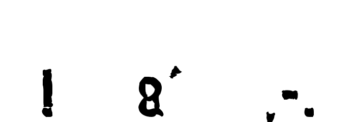 NUMBER two Font OTHER CHARS