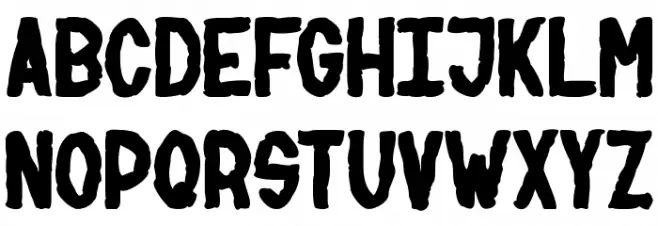 NUMBER two Schriftart Groß