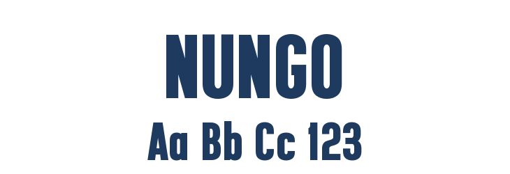 NUNGO Font Preview