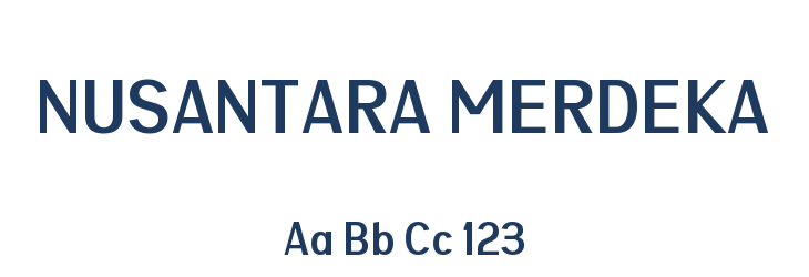 NUSANTARA MERDEKA Font Preview