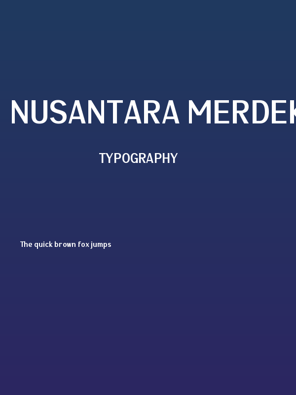 NUSANTARA MERDEKA Poster