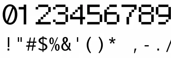 Nu Sans Mono Demo خط محارف أخرى