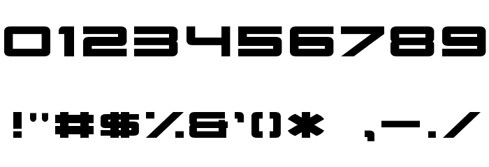 Nu School Militia Font OTHER CHARS