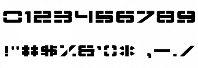 Nu School Munitions Font OTHER CHARS