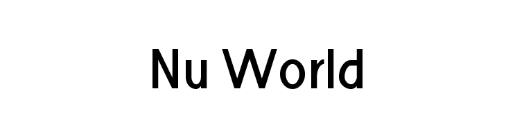 Nu World Font