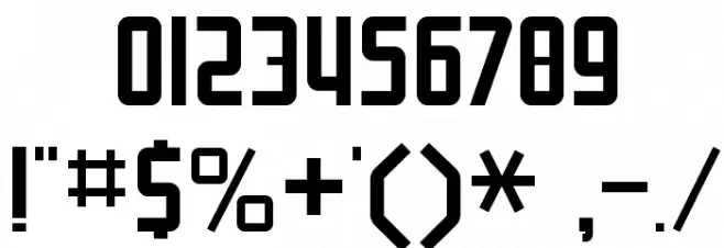 NuWave BV 2.0 Font OTHER CHARS