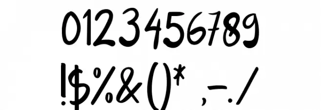 Nuanza Font OTHER CHARS