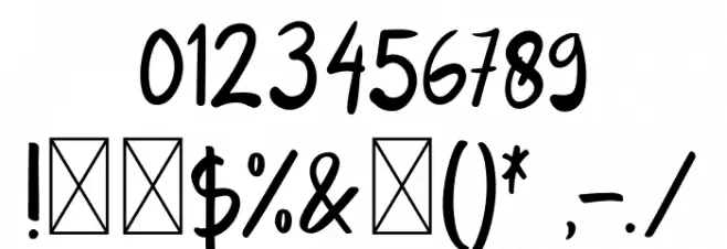 Nuanza Font OTHER CHARS