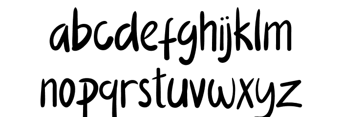Nuanza Font LOWERCASE