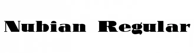 Nubian Regular  تنزيل الخطوط