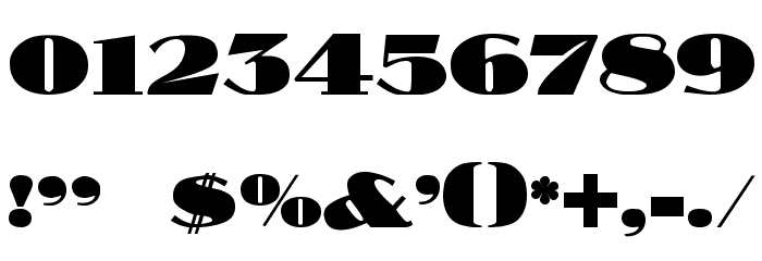 Nubian Regular Font OTHER CHARS