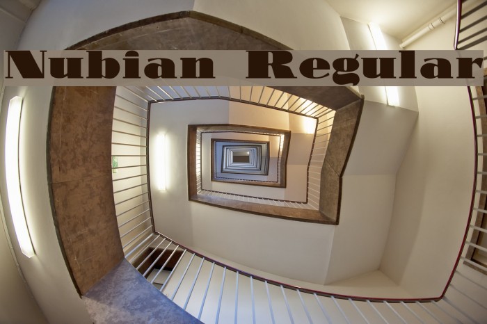 Nubian Regular Font examples