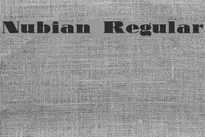 Nubian Regular Example 3