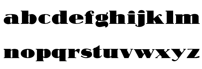 Nubian Regular Font LOWERCASE