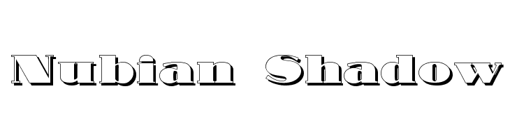 Nubian Shadow  Frei Schriftart Herunterladen