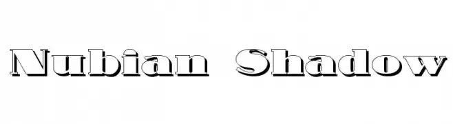Nubian Shadow  تنزيل الخطوط