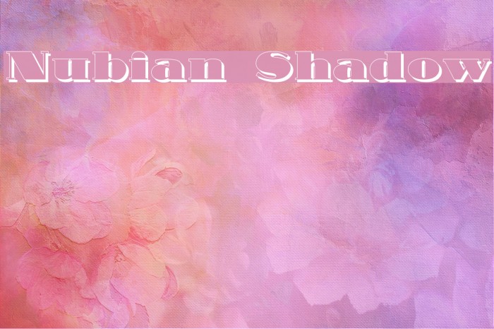 Nubian Shadow Font examples