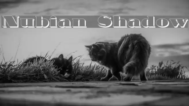 Nubian Shadow Font examples