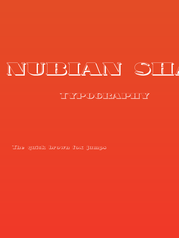Nubian Shadow Poster