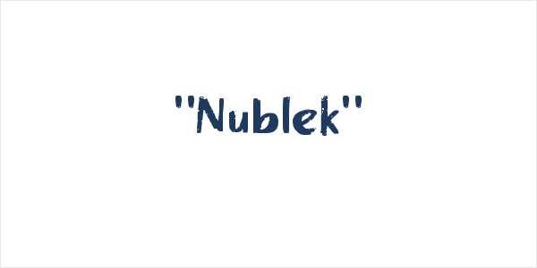 "Nublek" Logo