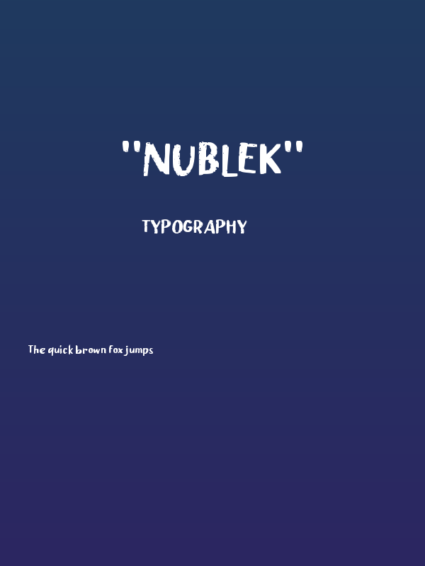 "Nublek" Poster