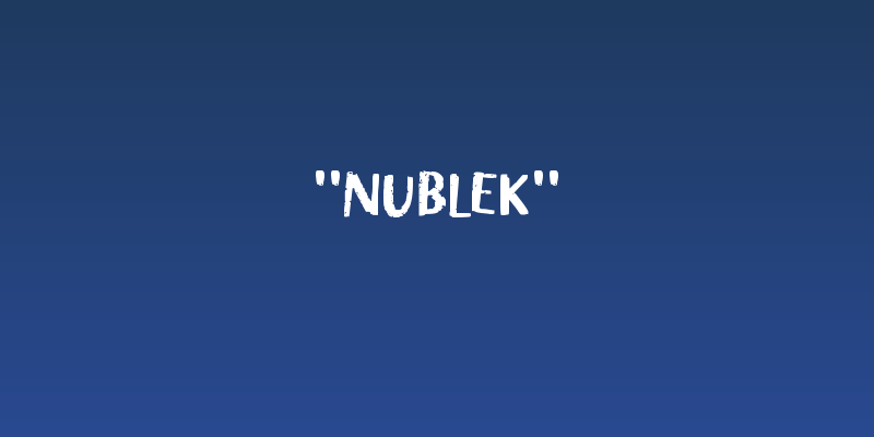 "Nublek" Social Header