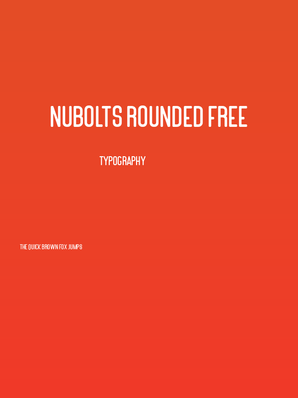 Nubolts Rounded Free Poster