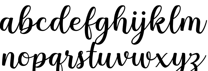 Nuchelle Font LOWERCASE