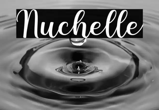 Nuchelle Font examples