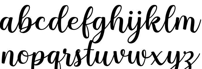 Nuchelle Font LOWERCASE