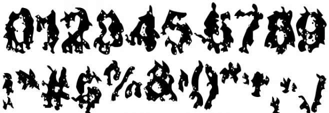 Nuclear Blast Font OTHER CHARS