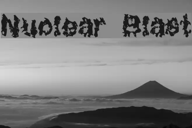 Nuclear Blast Font examples