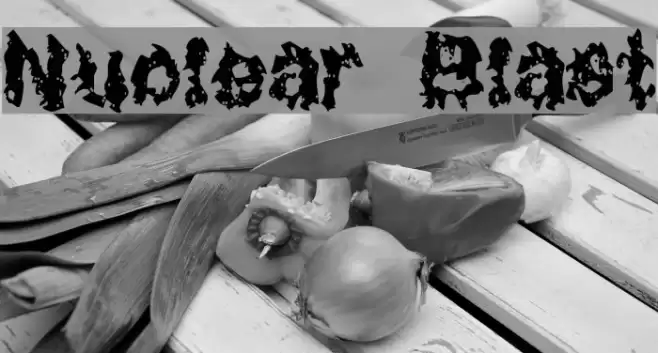 Nuclear Blast Font examples