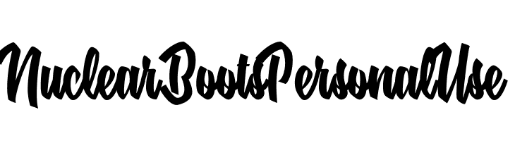 Nuclear Boots Personal Use   font caratteri gratis
