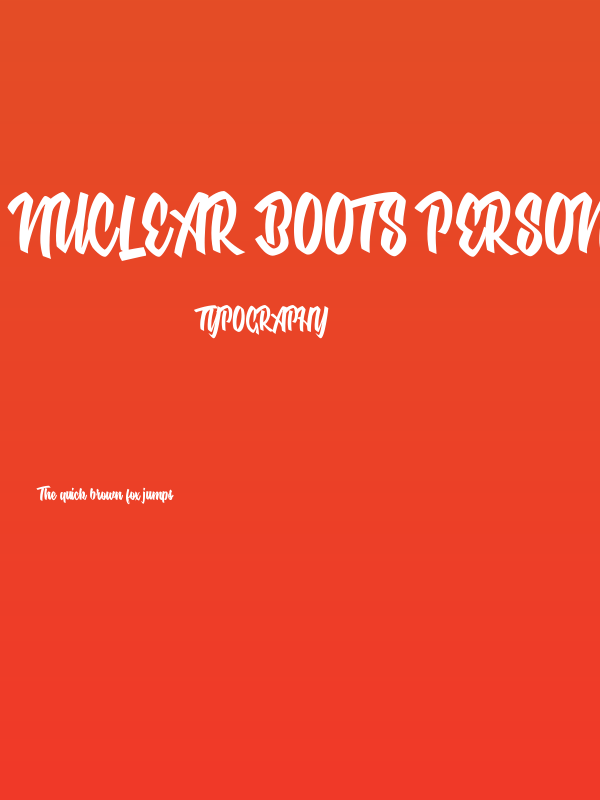 Nuclear Boots Personal Use  Poster