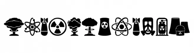 Nuclear Icons  Скачать бесплатные шрифты