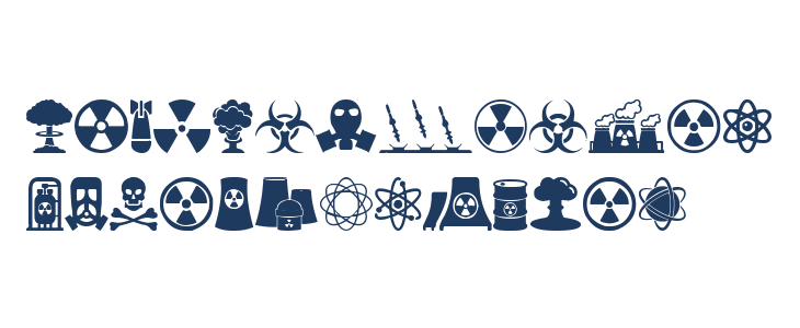 Nuclear Icons Lowercase